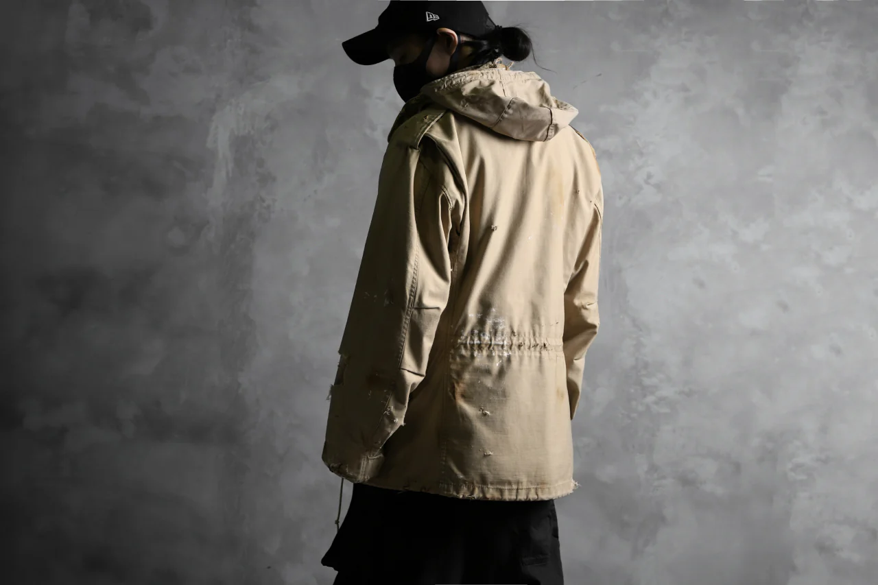 RESURRECTION HANDMADE vintage damage M-65 jacket (DESIRT BEIGE) - Image 37