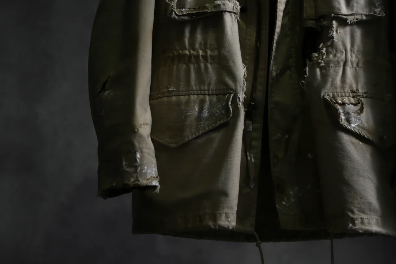 RESURRECTION HANDMADE vintage damage M-65 jacket (DESIRT BEIGE) - Image 40