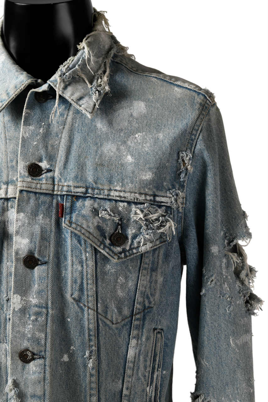 RESURRECTION HANDMADE vintage remake jean jacket (INDIGO LIGHT FADE) - Image 11