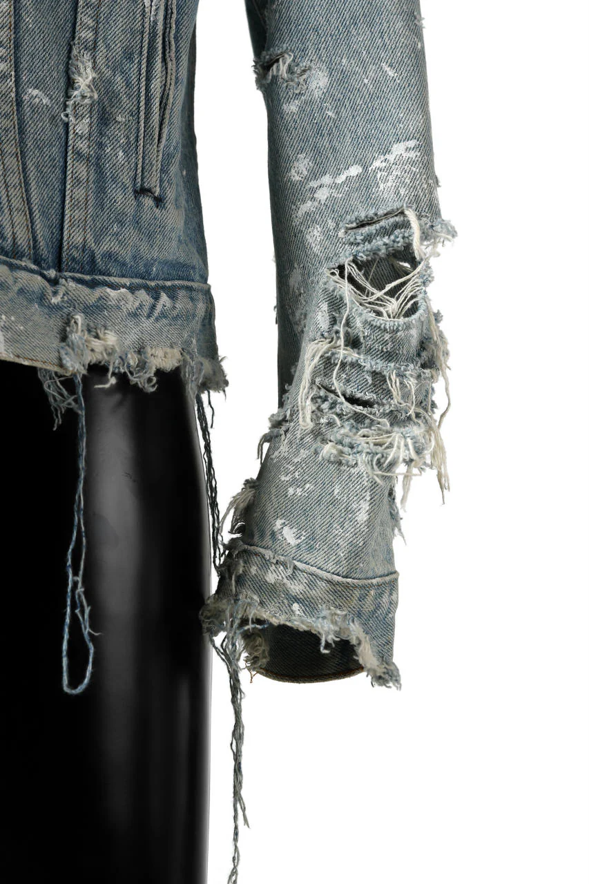 RESURRECTION HANDMADE vintage remake jean jacket (INDIGO LIGHT FADE) - Image 12