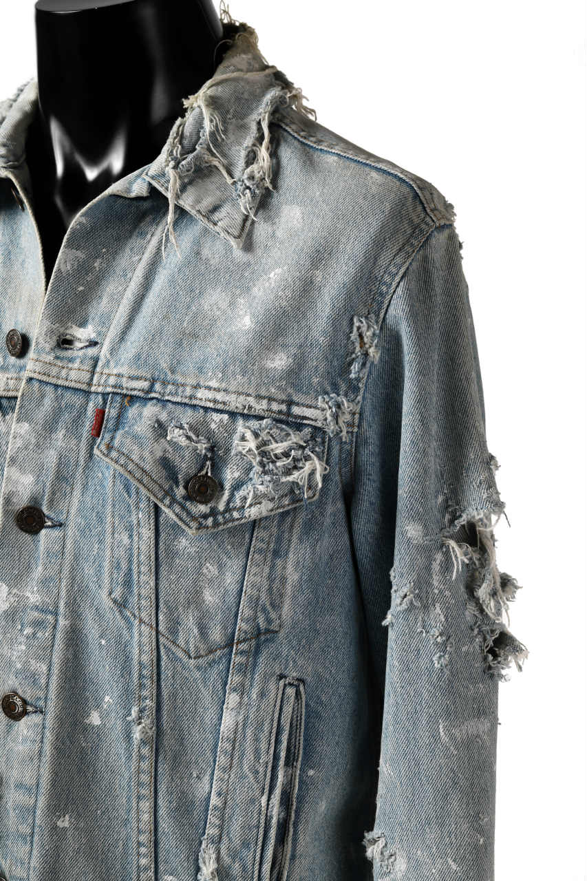 RESURRECTION HANDMADE vintage remake jean jacket (INDIGO LIGHT FADE) - Image 13