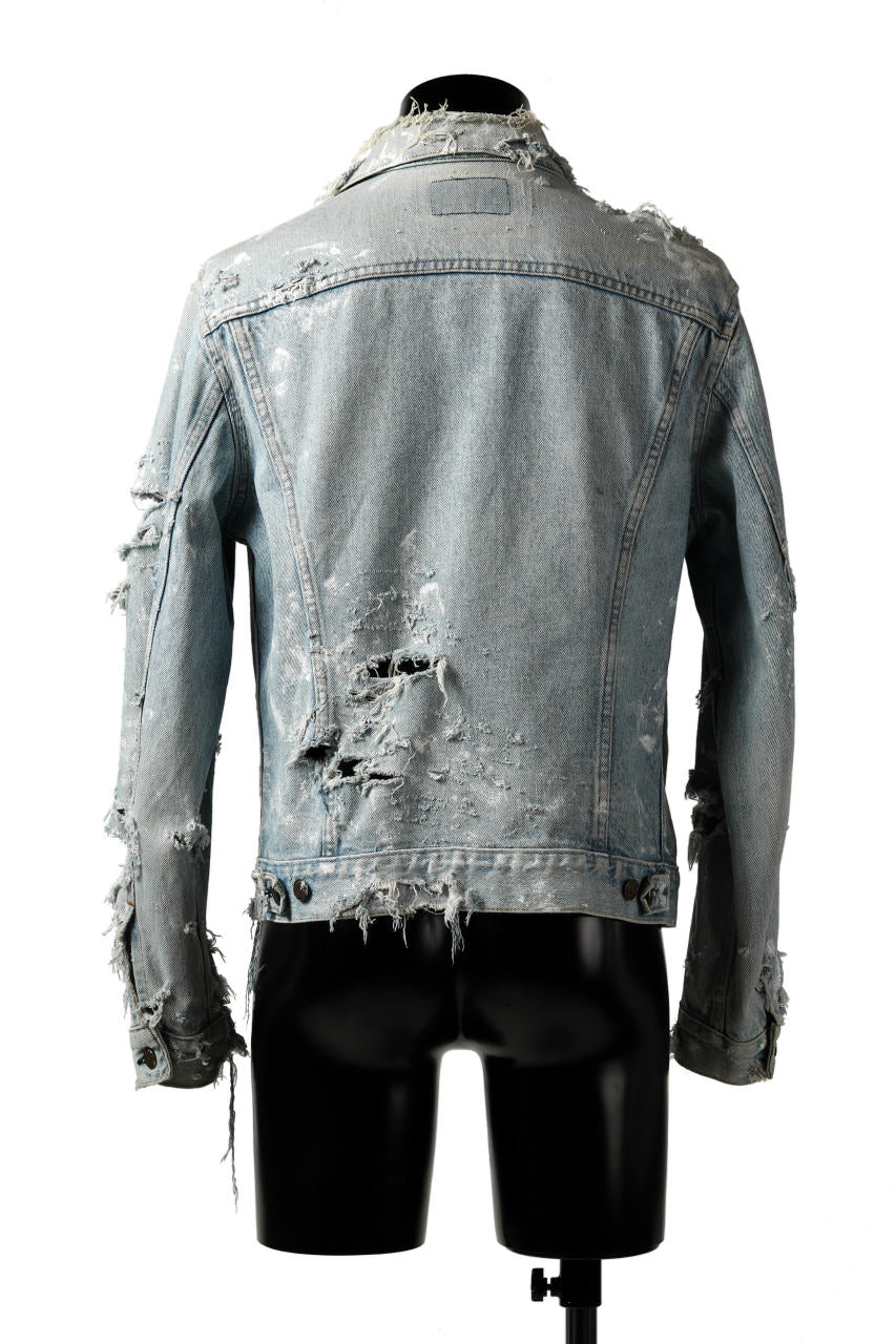 RESURRECTION HANDMADE vintage remake jean jacket (INDIGO LIGHT FADE) - Image 5