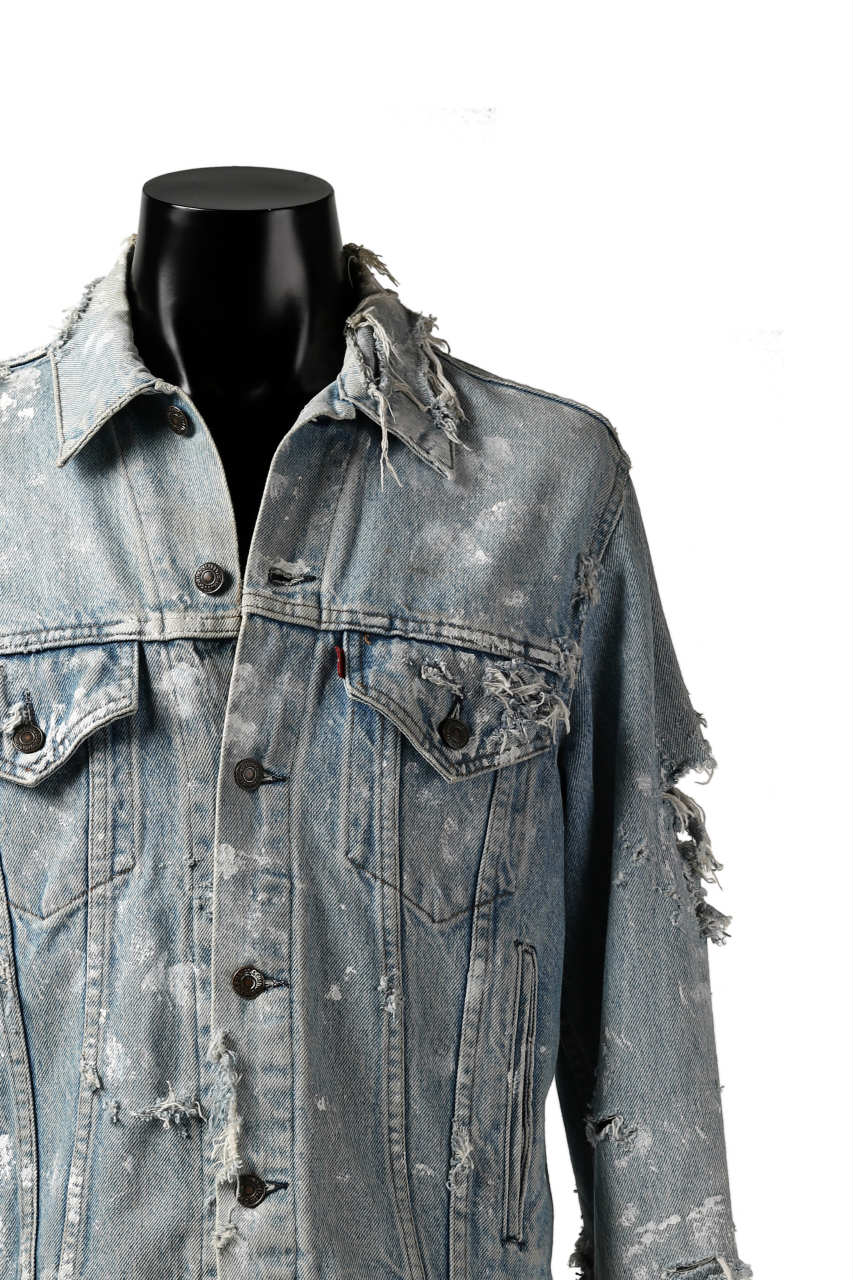 RESURRECTION HANDMADE vintage remake jean jacket (INDIGO LIGHT FADE) - Image 7