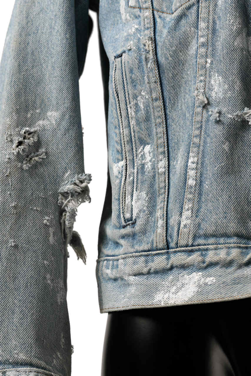 RESURRECTION HANDMADE vintage remake jean jacket (INDIGO LIGHT FADE) - Image 9