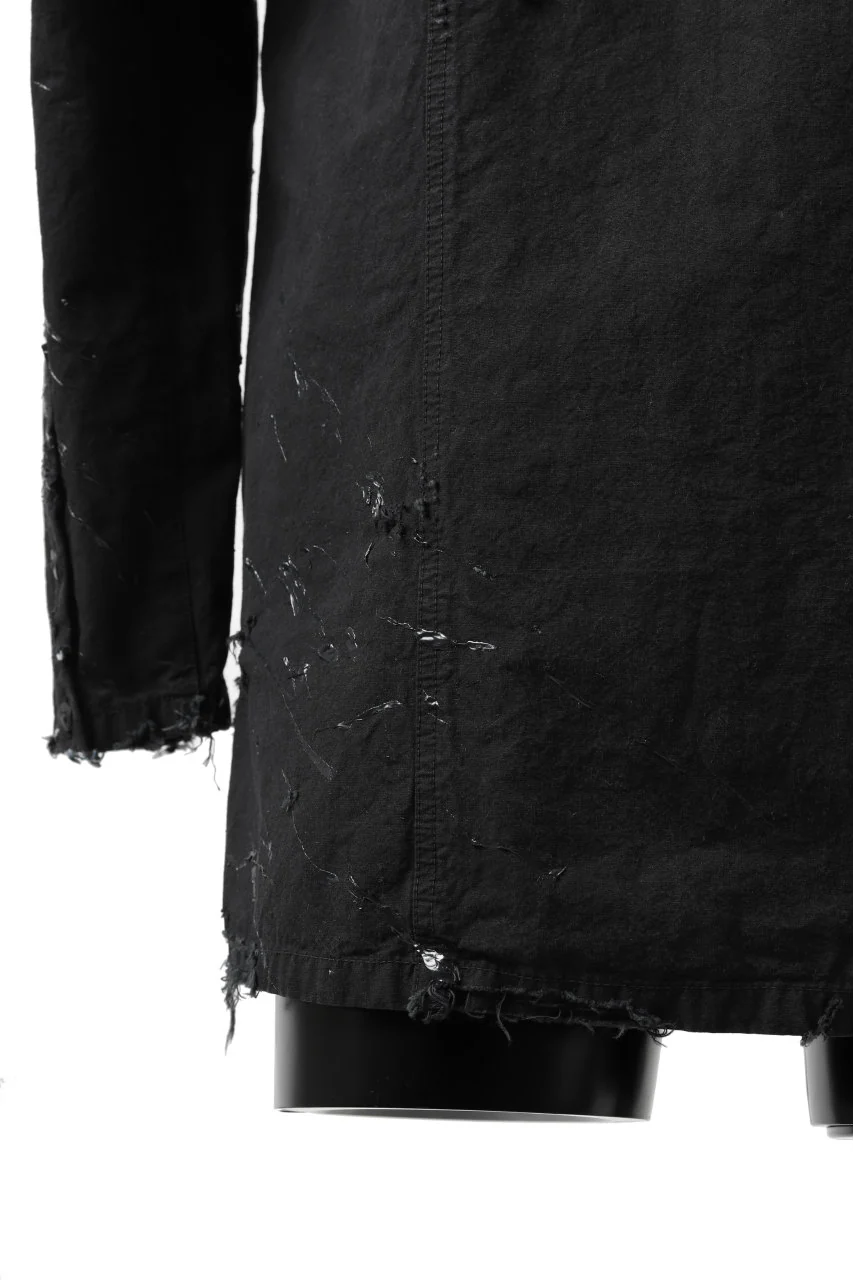RESURRECTION x LOOM Re-production ARMY SMOCK SHIRT-JACKET (BLACK) - Image 16