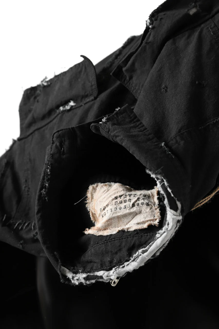 RESURRECTION x LOOM Re-production ARMY SMOCK SHIRT-JACKET (BLACK) - Image 18