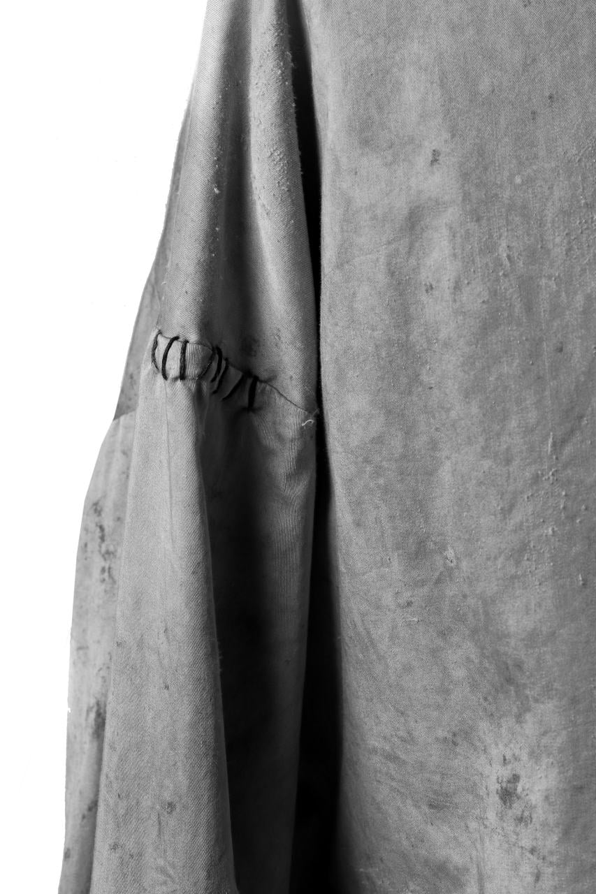 RESURRECTION x LOOM Re-production DYEING OVERFIT SHIRT (GRAY) - Image 8