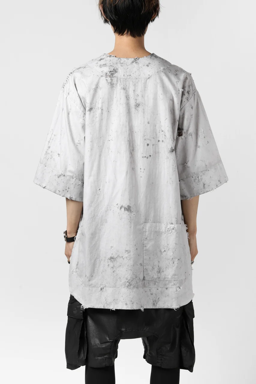 RESURRECTION x LOOM Re-production DYEING TUNICA TOPS (LIGHT GRAY) - Image 16