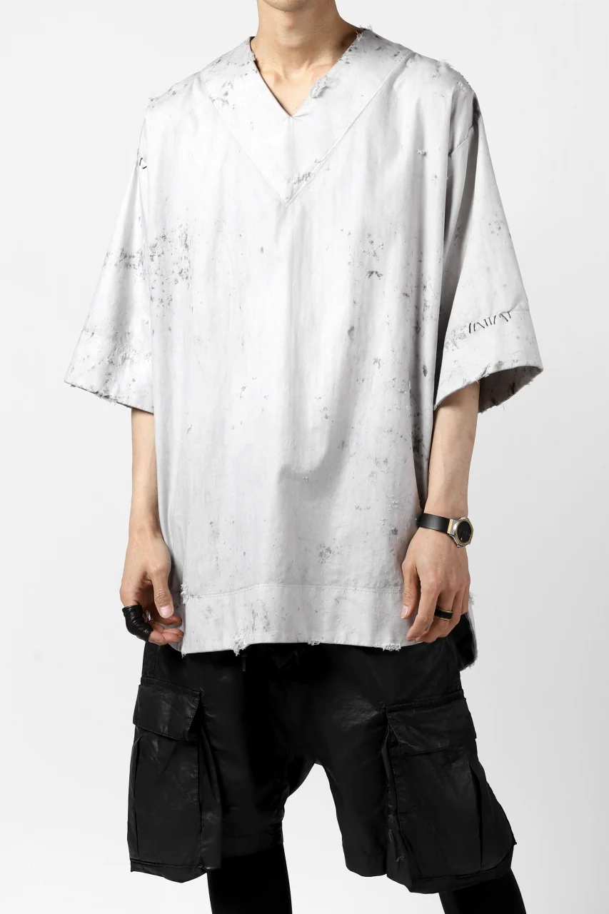 RESURRECTION x LOOM Re-production DYEING TUNICA TOPS (LIGHT GRAY) - Image 18
