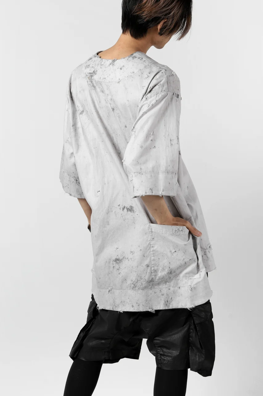 RESURRECTION x LOOM Re-production DYEING TUNICA TOPS (LIGHT GRAY) - Image 19
