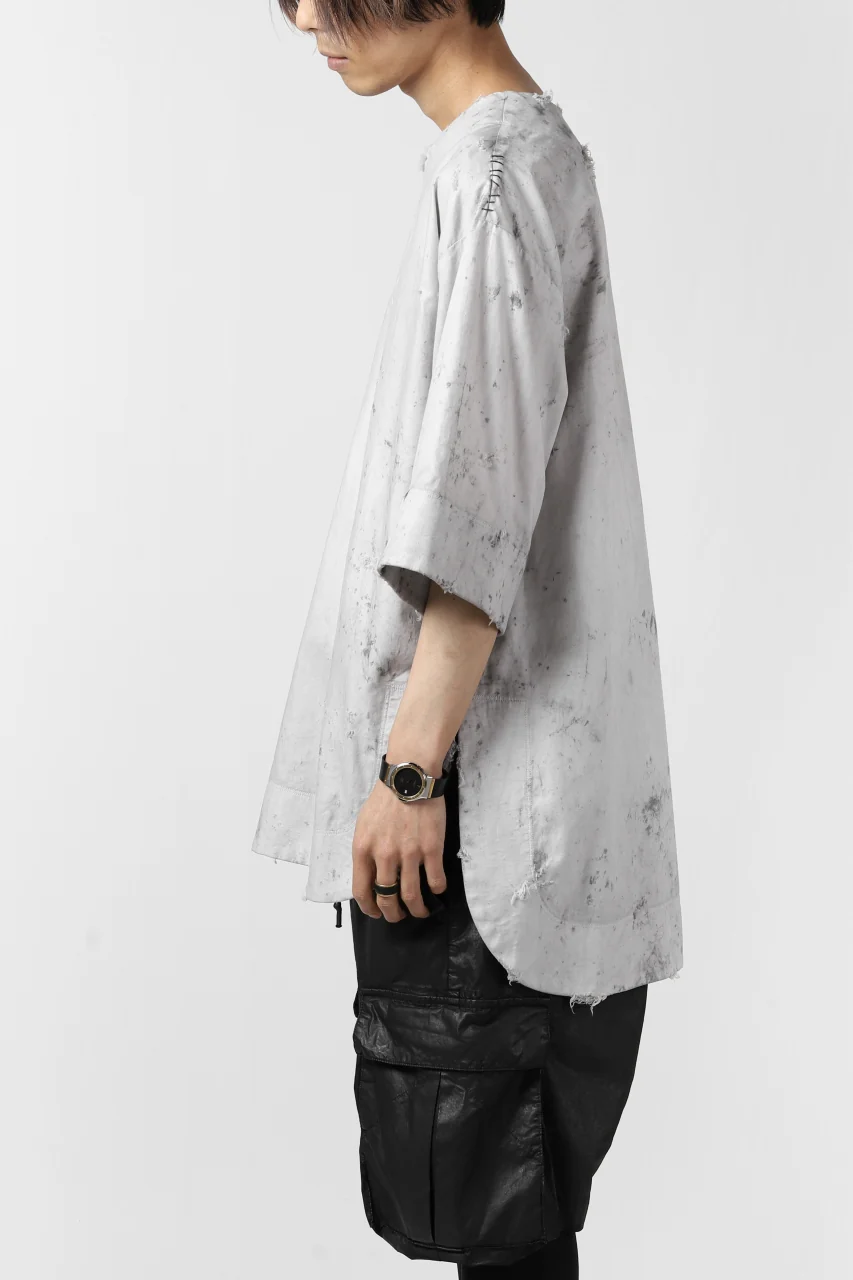 RESURRECTION x LOOM Re-production DYEING TUNICA TOPS (LIGHT GRAY) - Image 20