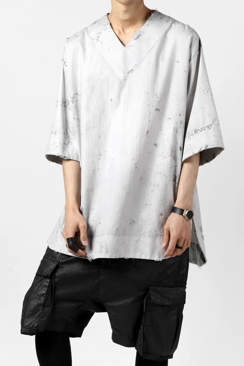 RESURRECTION x LOOM Re-production DYEING TUNICA TOPS (LIGHT GRAY) - Image 21