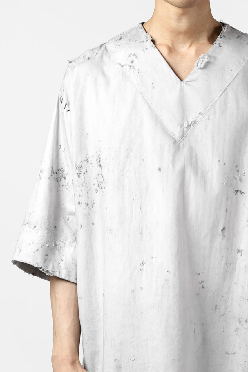 RESURRECTION x LOOM Re-production DYEING TUNICA TOPS (LIGHT GRAY) - Image 24