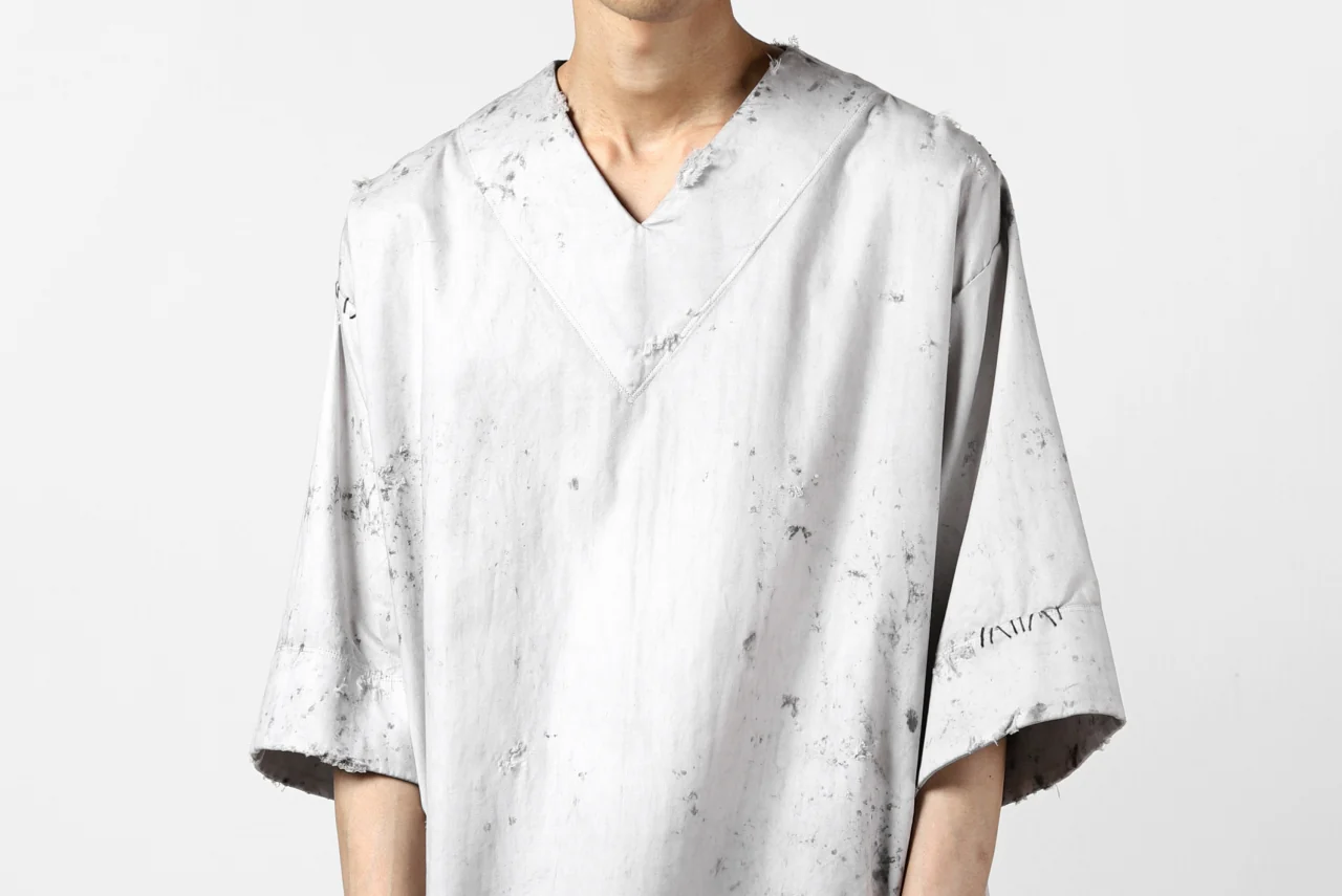 RESURRECTION x LOOM Re-production DYEING TUNICA TOPS (LIGHT GRAY) - Image 28