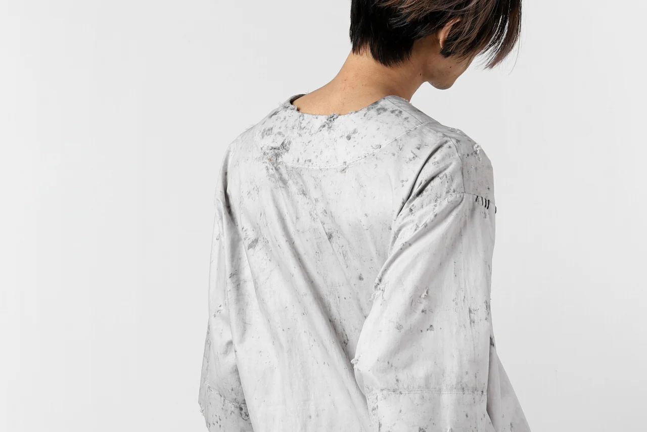 RESURRECTION x LOOM Re-production DYEING TUNICA TOPS (LIGHT GRAY) - Image 31