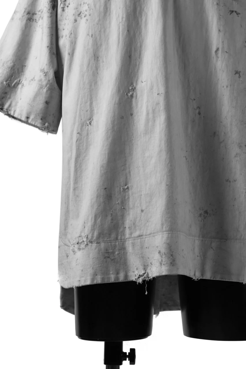 RESURRECTION x LOOM Re-production DYEING TUNICA TOPS (LIGHT GRAY) - Image 5
