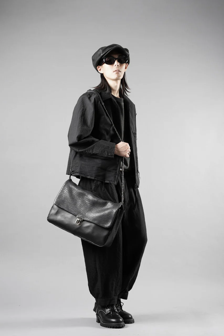 【SAMPLE SALE】A.F ARTEFACT 2WAY OVER-ALL / SUMI BINCHO STRIPE (BLACK) - Image 8