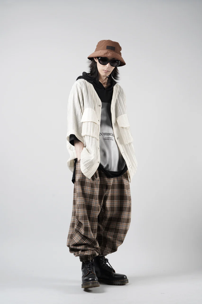 【SAMPLE SALE】A.F ARTEFACT JACGURD KNIT PULLOVER / OVER SIZED FIT (NAVY x DARK NAVY) - Image 2