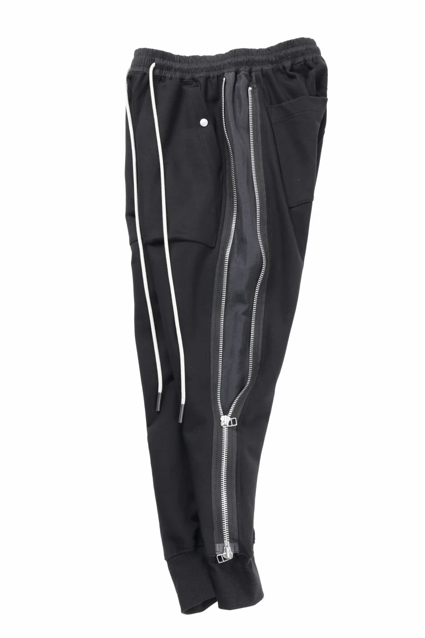 A.F ARTEFACT SIDE ZIP SARROUEL TRACK PANTS (BLACK) - Image 3
