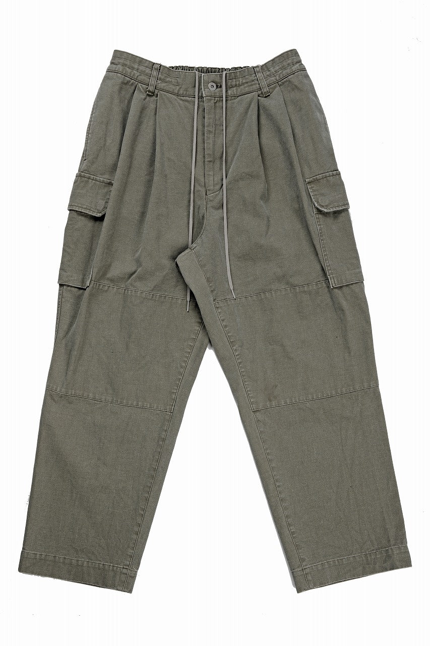 【SAMPLE SALE】N/07 MILITARY TROUSERS M47 / VINTAGE BIO-WASHED DRY DUCK CANVAS (KHAKI)