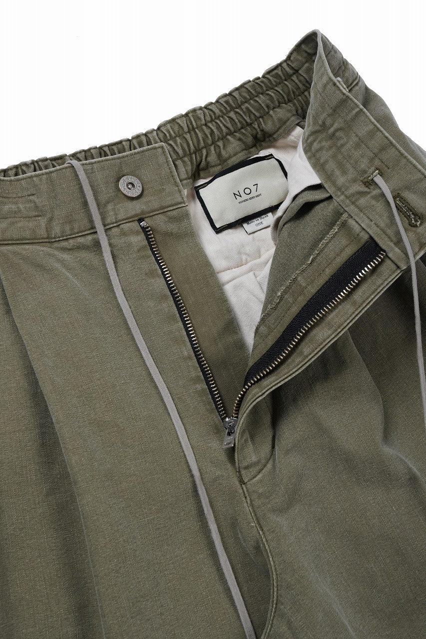 【SAMPLE SALE】N/07 MILITARY TROUSERS M47 / VINTAGE BIO-WASHED DRY DUCK CANVAS (KHAKI) - Image 5