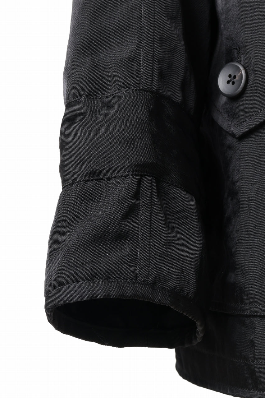 sus-sous 50's British MIDDLE PARKA / Vintage Flight Twill Nylon (BLACK) - Image 14