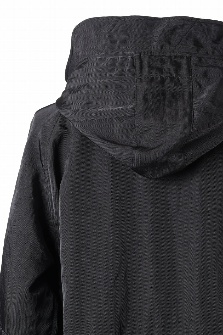 sus-sous 50's British MIDDLE PARKA / Vintage Flight Twill Nylon (BLACK) - Image 19