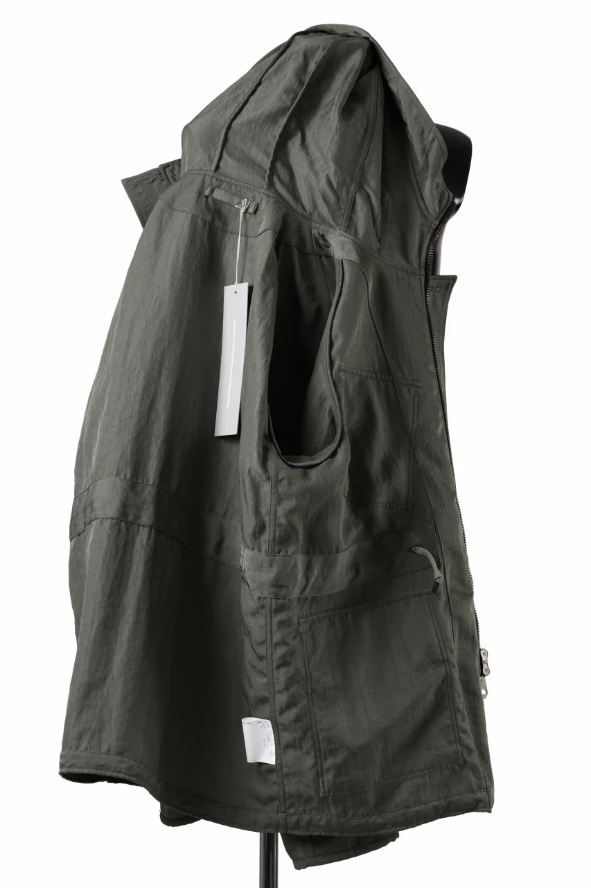 sus-sous 50's British MIDDLE PARKA / Vintage Flight Twill Nylon (SAGE GREEN) - Image 20