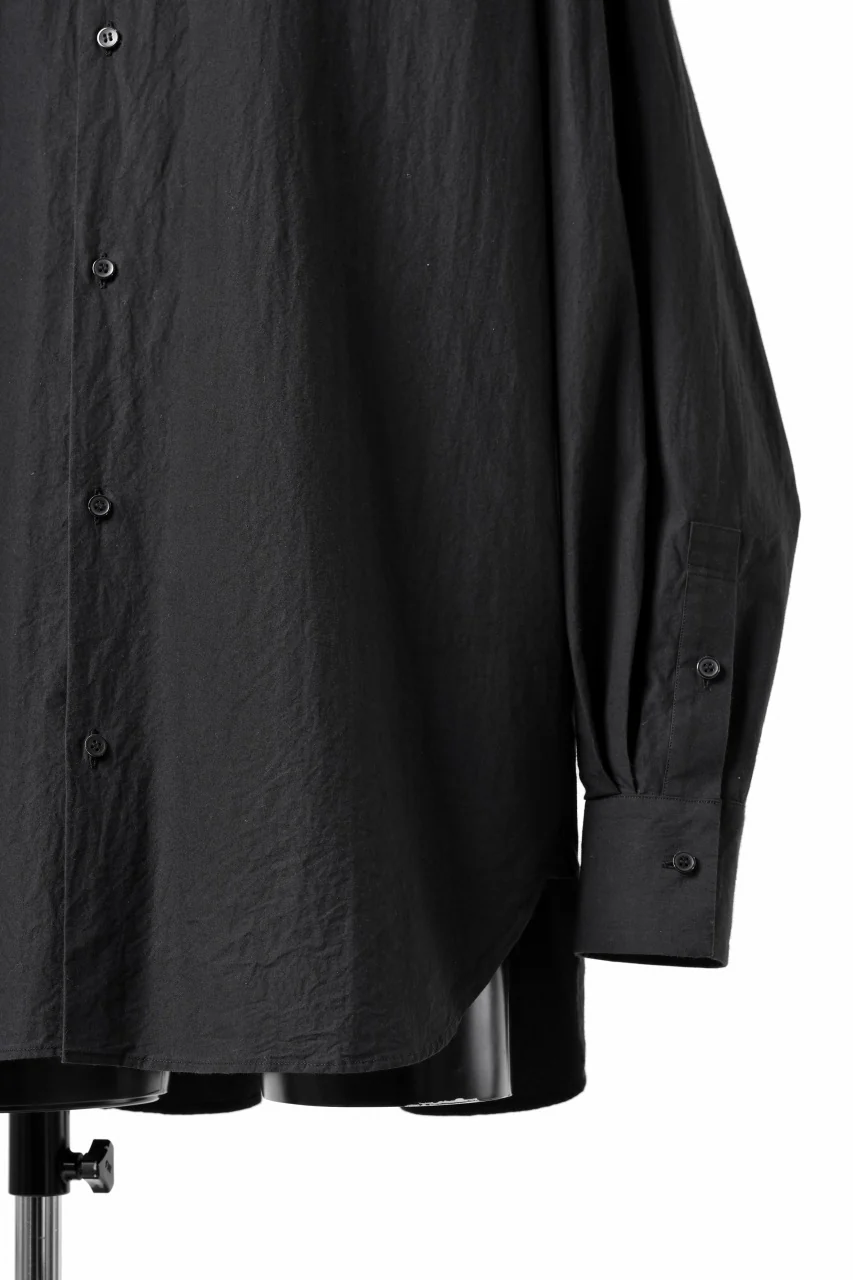 sus-sous atelier L/S shirts / 60/1 typewriter (BLACK) - Image 10