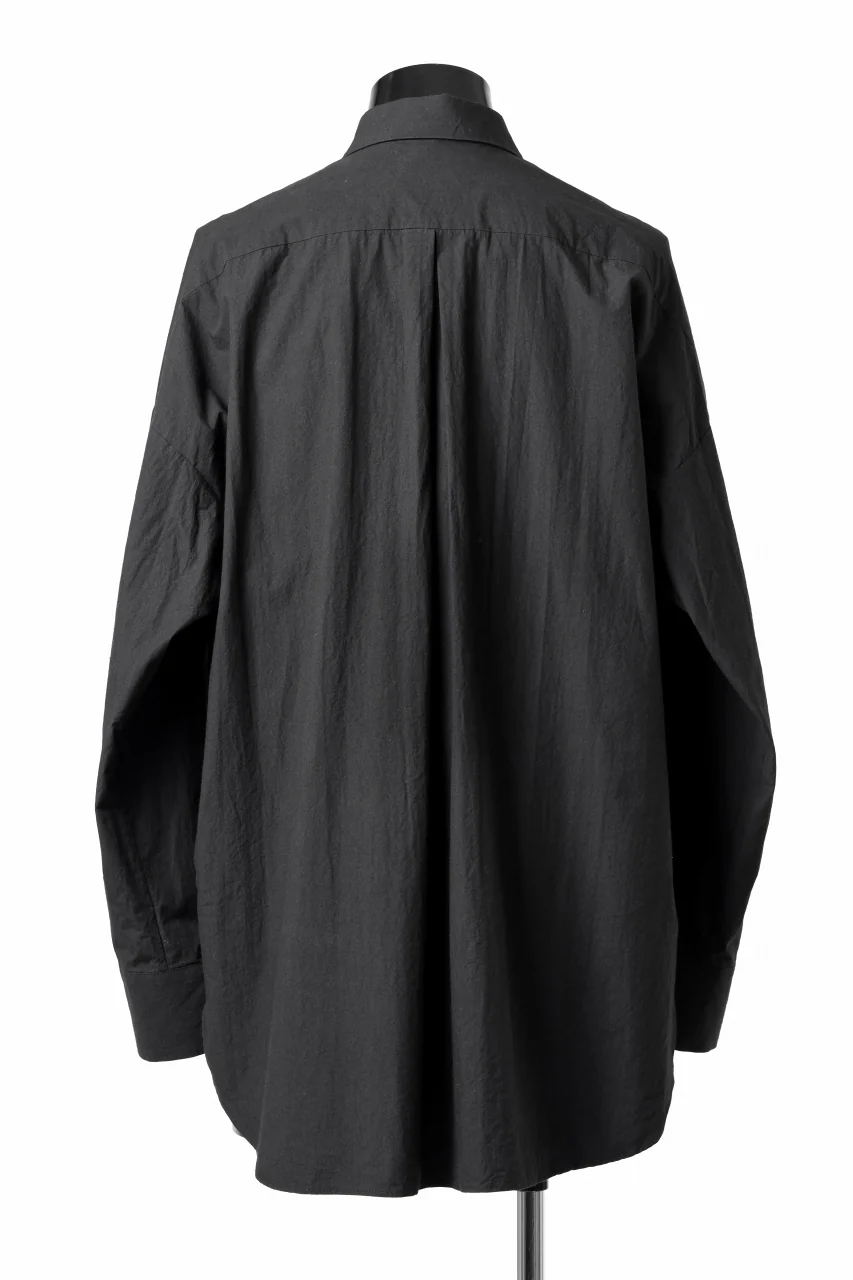 sus-sous atelier L/S shirts / 60/1 typewriter (BLACK) - Image 4