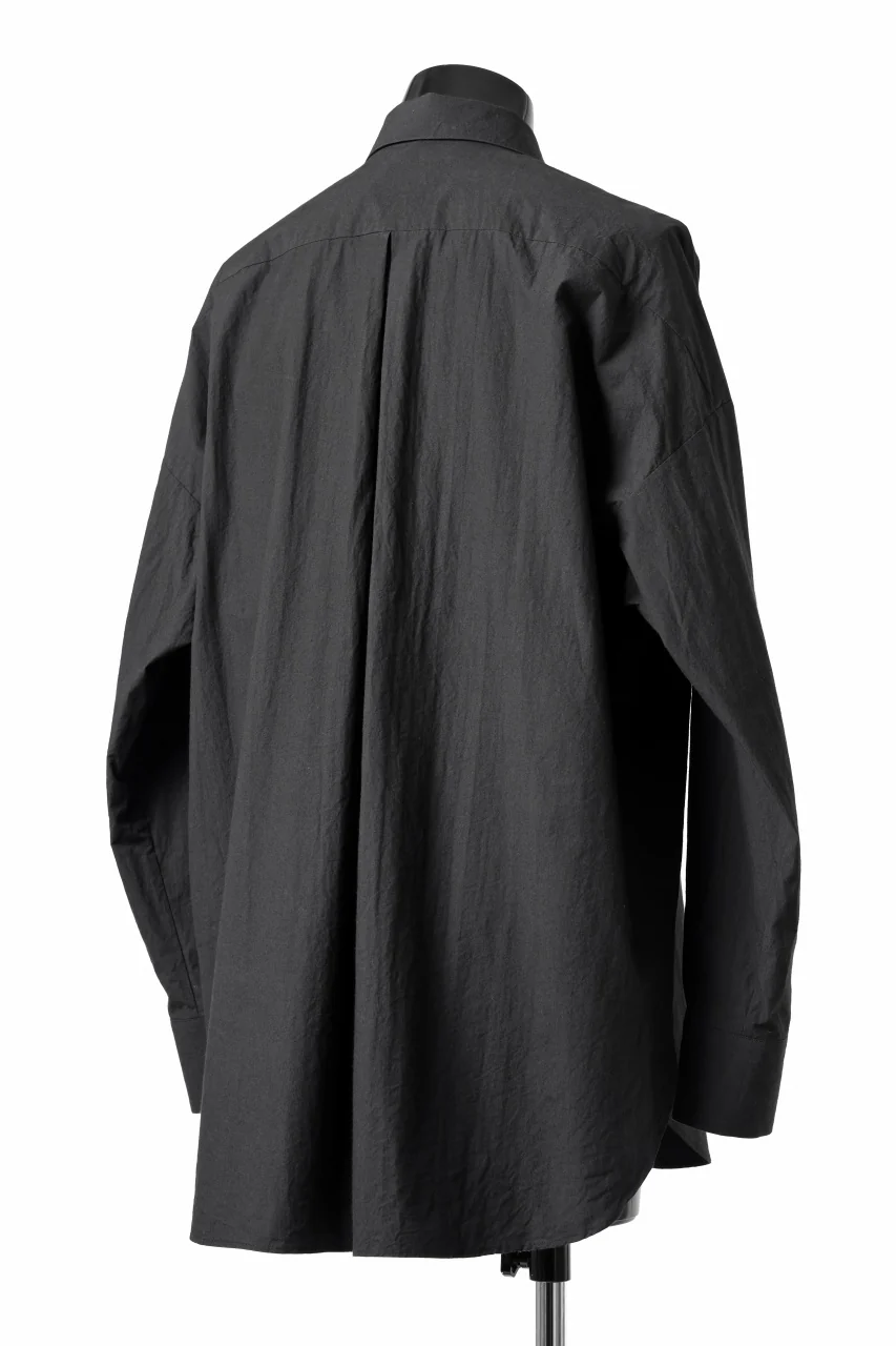 sus-sous atelier L/S shirts / 60/1 typewriter (BLACK) - Image 5