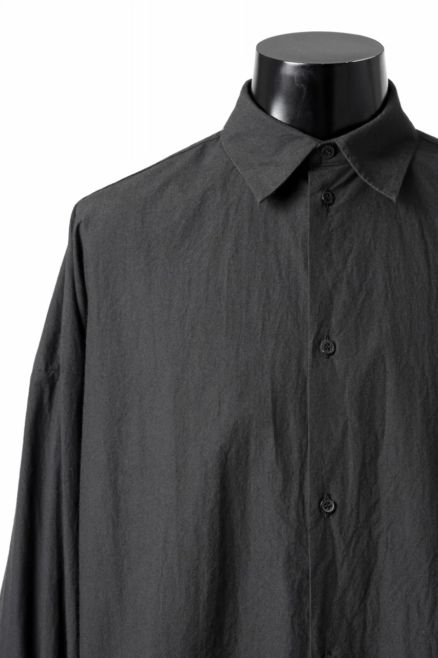sus-sous atelier L/S shirts / 60/1 typewriter (BLACK) - Image 6