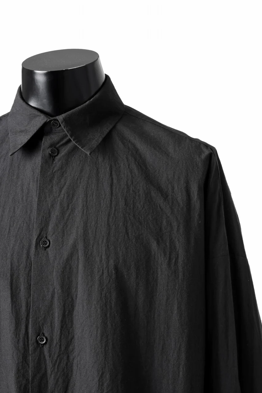 sus-sous atelier L/S shirts / 60/1 typewriter (BLACK) - Image 7