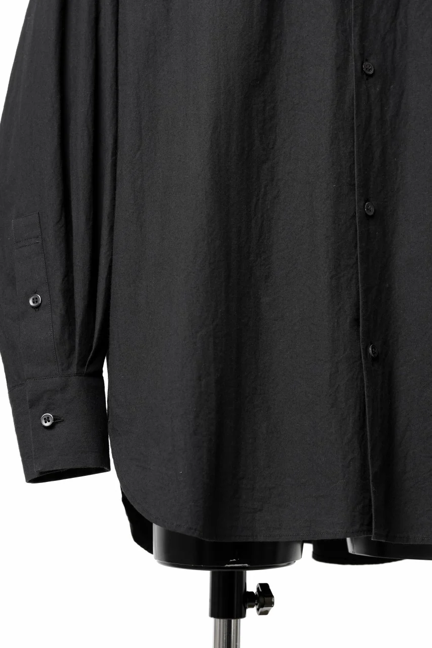 sus-sous atelier L/S shirts / 60/1 typewriter (BLACK) - Image 8