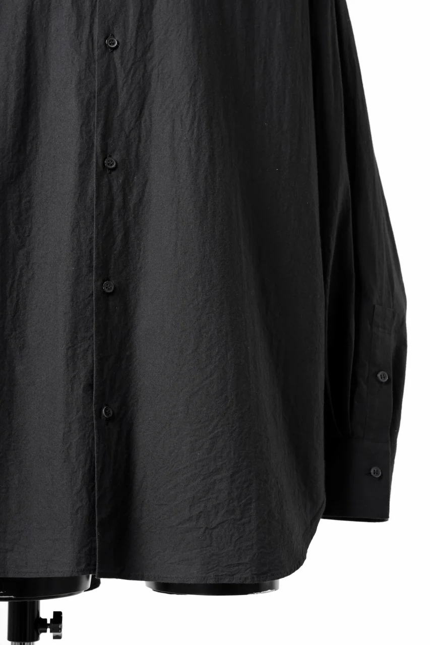 sus-sous atelier L/S shirts / 60/1 typewriter (BLACK) - Image 9