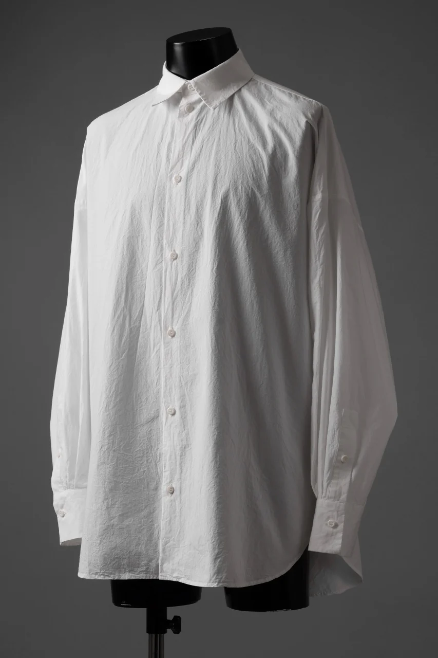 sus-sous atelier L/S shirts / 60/1 typewriter (WHITE) - Image 2