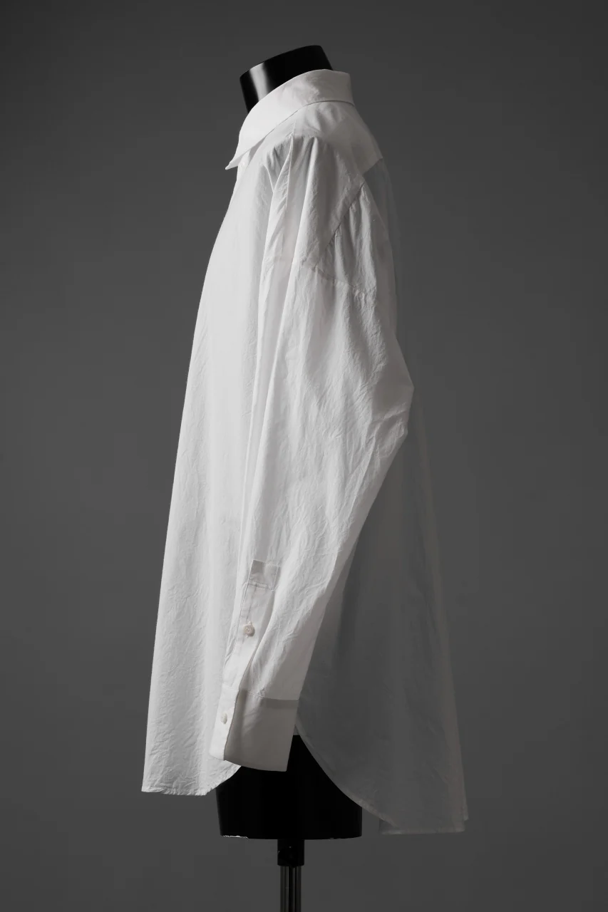 sus-sous atelier L/S shirts / 60/1 typewriter (WHITE) - Image 3