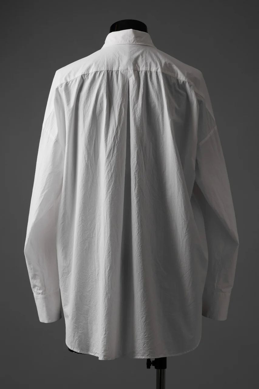 sus-sous atelier L/S shirts / 60/1 typewriter (WHITE) - Image 4