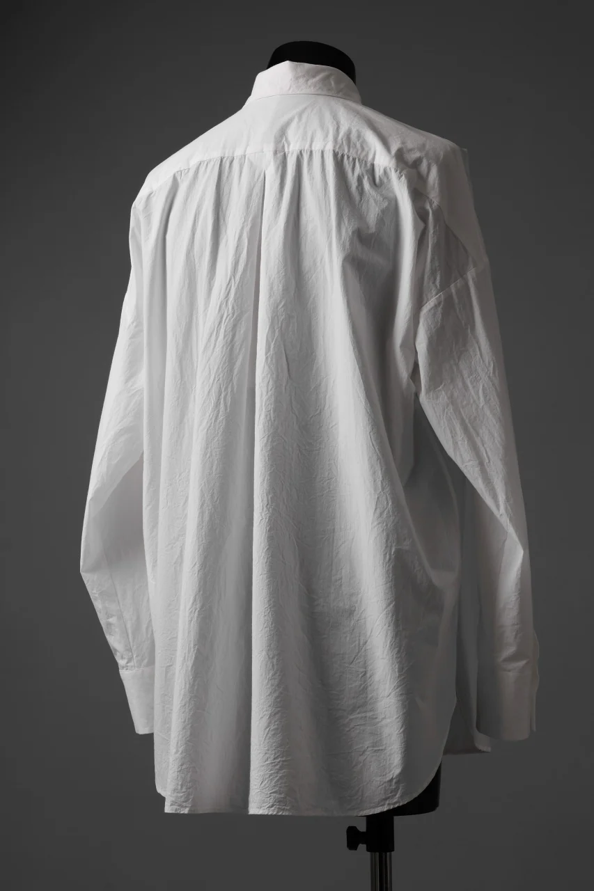 sus-sous atelier L/S shirts / 60/1 typewriter (WHITE) - Image 5