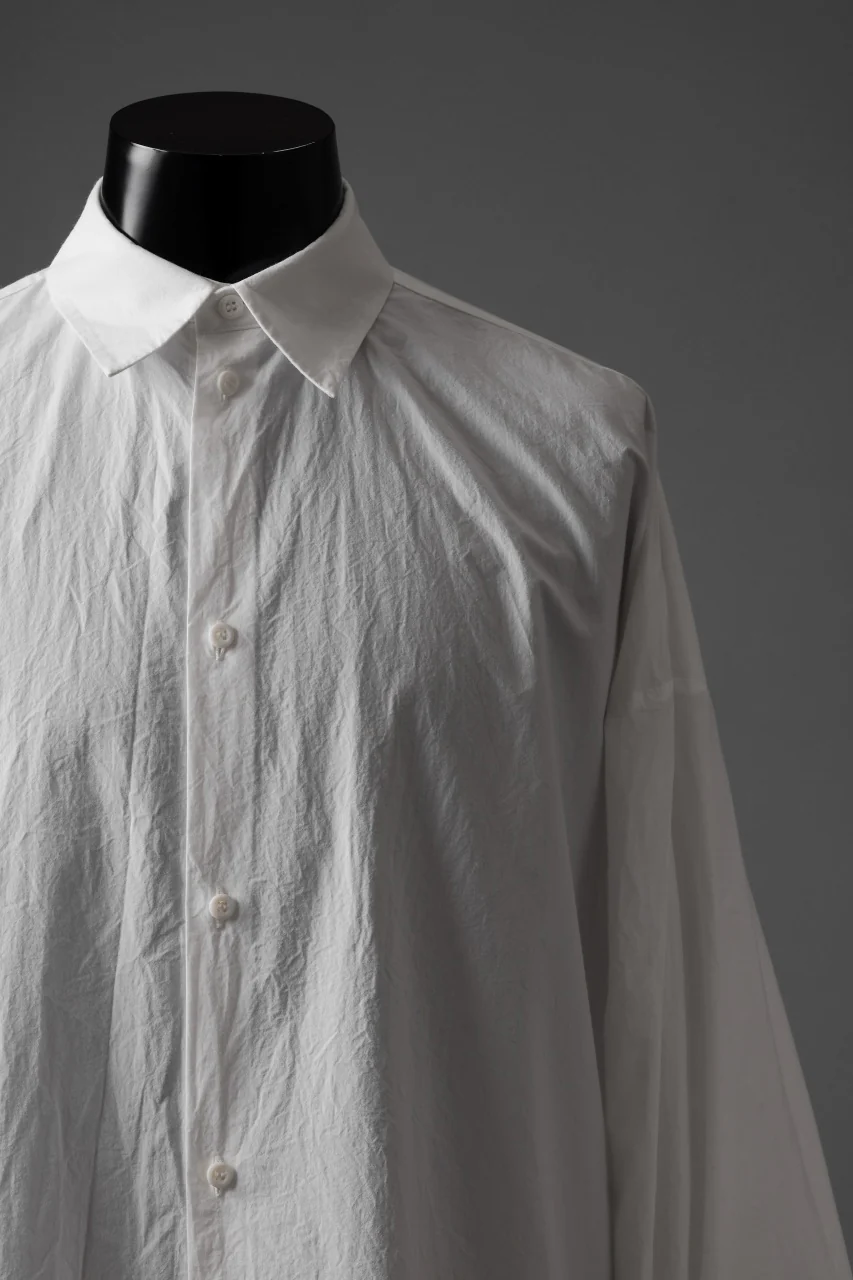 sus-sous atelier L/S shirts / 60/1 typewriter (WHITE) - Image 7