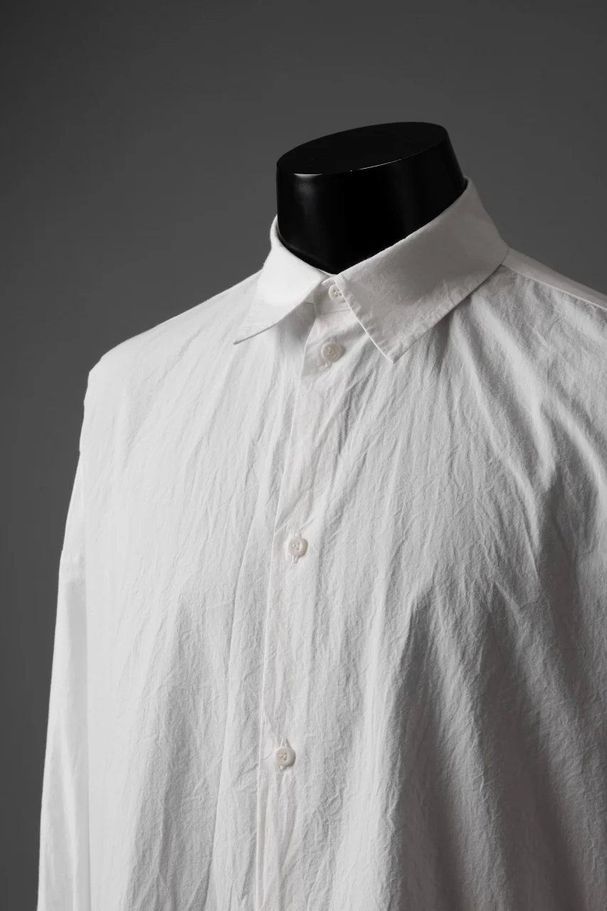 sus-sous atelier L/S shirts / 60/1 typewriter (WHITE) - Image 9