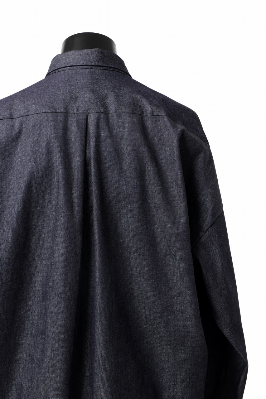 sus-sous atelier L/S shirts / 6oz uneven yarn denim (INDIGO / RIGID) - Image 13