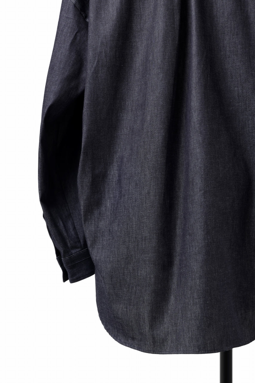 sus-sous atelier L/S shirts / 6oz uneven yarn denim (INDIGO / RIGID) - Image 14