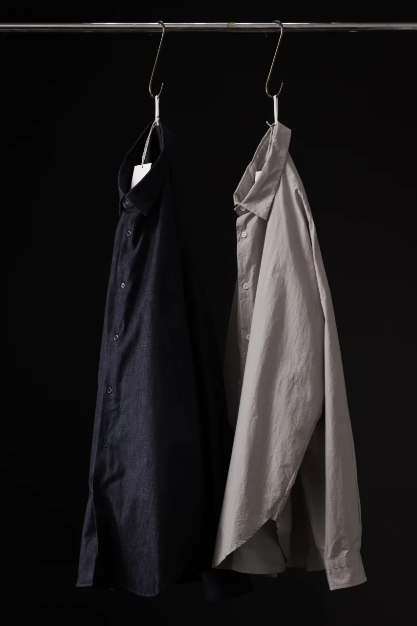sus-sous atelier L/S shirts / 6oz uneven yarn denim (INDIGO / RIGID) - Image 17