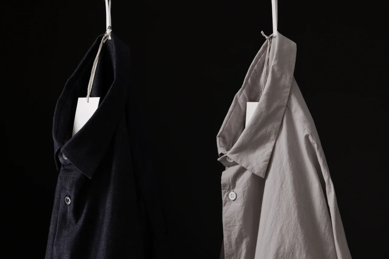 sus-sous atelier L/S shirts / 6oz uneven yarn denim (INDIGO / RIGID) - Image 18