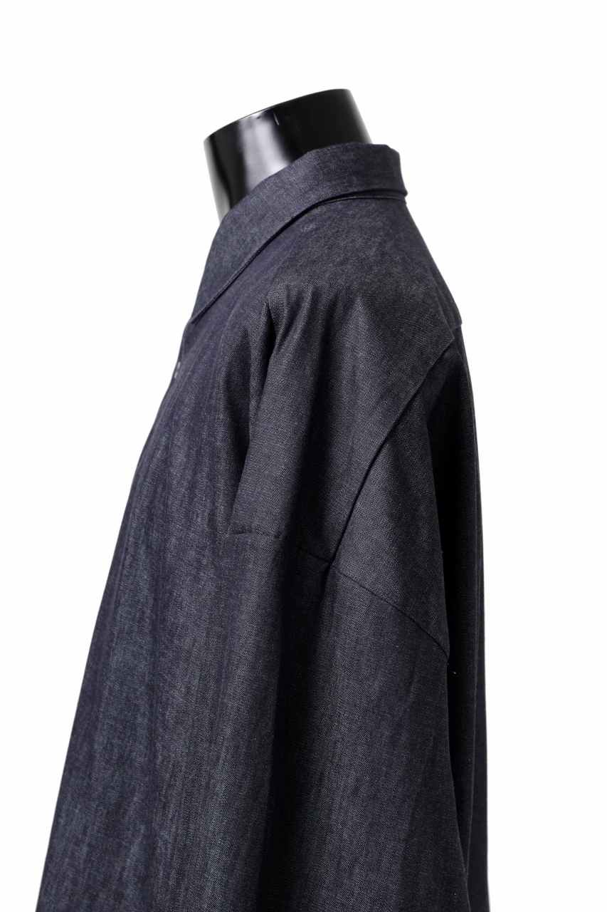 sus-sous atelier L/S shirts / 6oz uneven yarn denim (INDIGO / RIGID) - Image 7