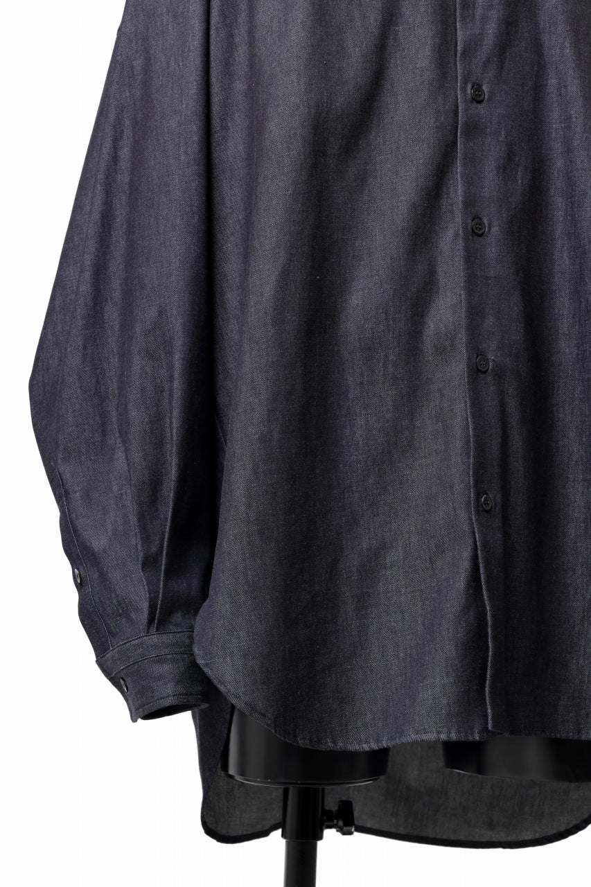 sus-sous atelier L/S shirts / 6oz uneven yarn denim (INDIGO / RIGID) - Image 9