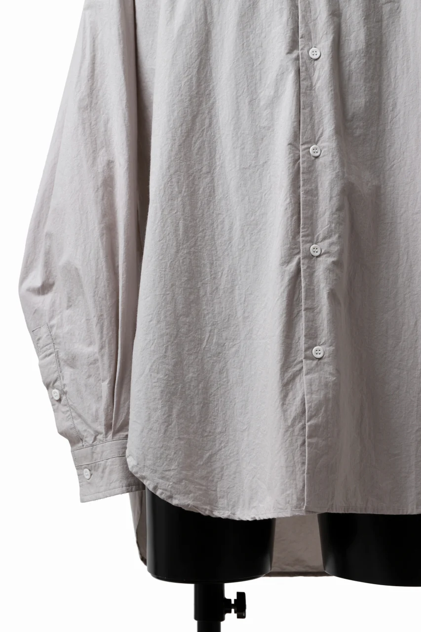 sus-sous atelier L/S shirts / 80/1 typewriter (GRAY) - Image 11