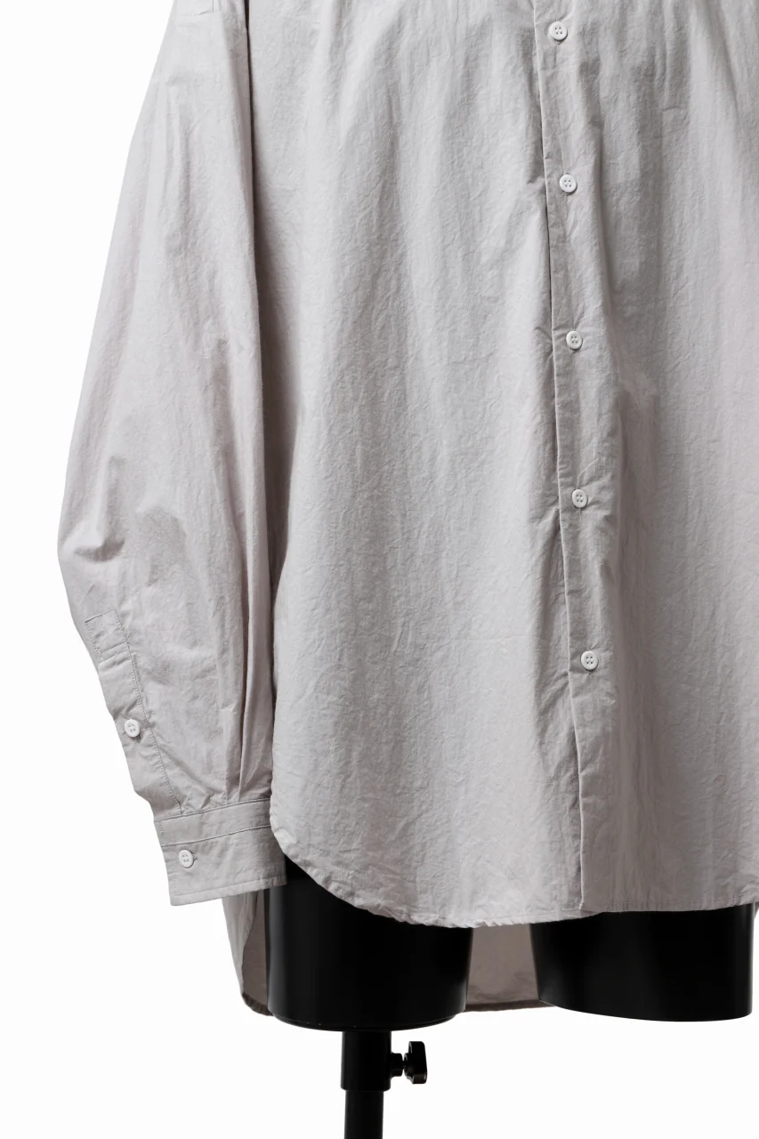 sus-sous atelier L/S shirts / 80/1 typewriter (GRAY) - Image 12