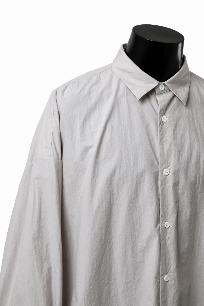 sus-sous atelier L/S shirts / 80/1 typewriter (GRAY) - Image 13